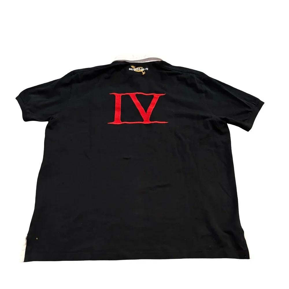 Polo Ralph Lauren Switzerland 08 Winter Cup Snow Polo Rugby Shirt Mens XL‎ Black